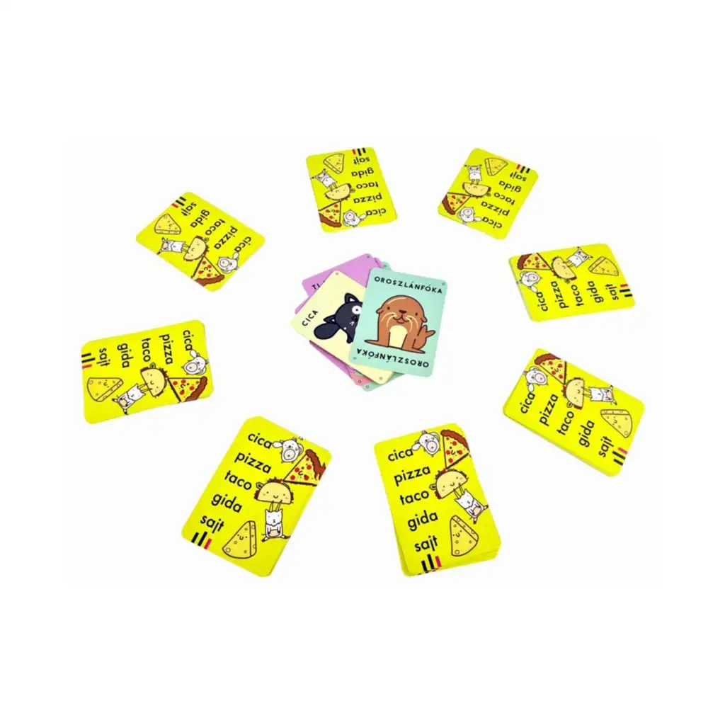 imagen de Gato, pizza, taco, cabra, queso - Juego de mesa de giros divertidos 3