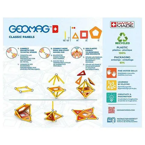imagen de Geomag Green Line Classic Panels juego de construcción magnético de 35 piezas 2