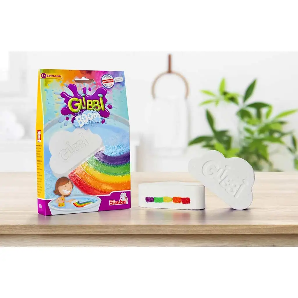 imagen de Glibbi Boom: bomba de baño en forma de nube con colores del arcoíris - Simba toys 5