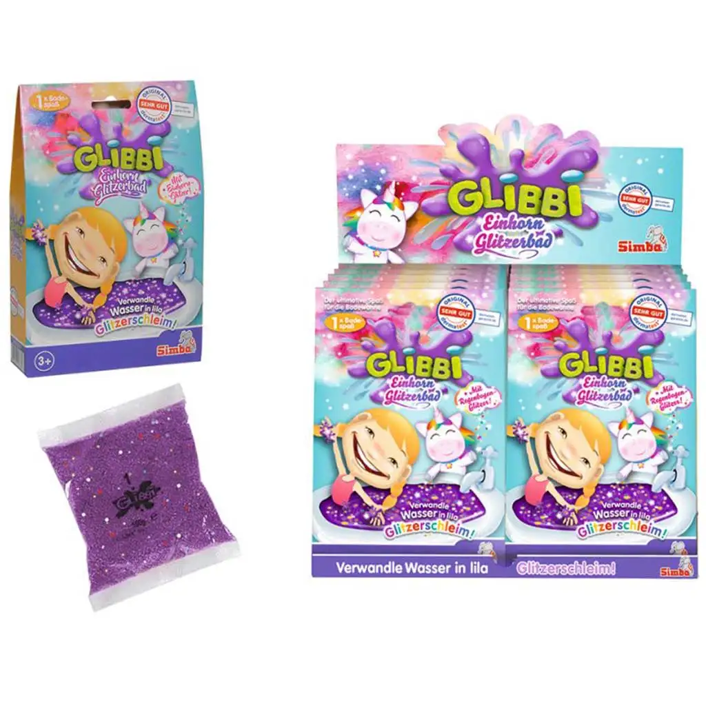 imagen de Glibbi: Gel de baño de slime brillante con unicornio - Simba toys 2