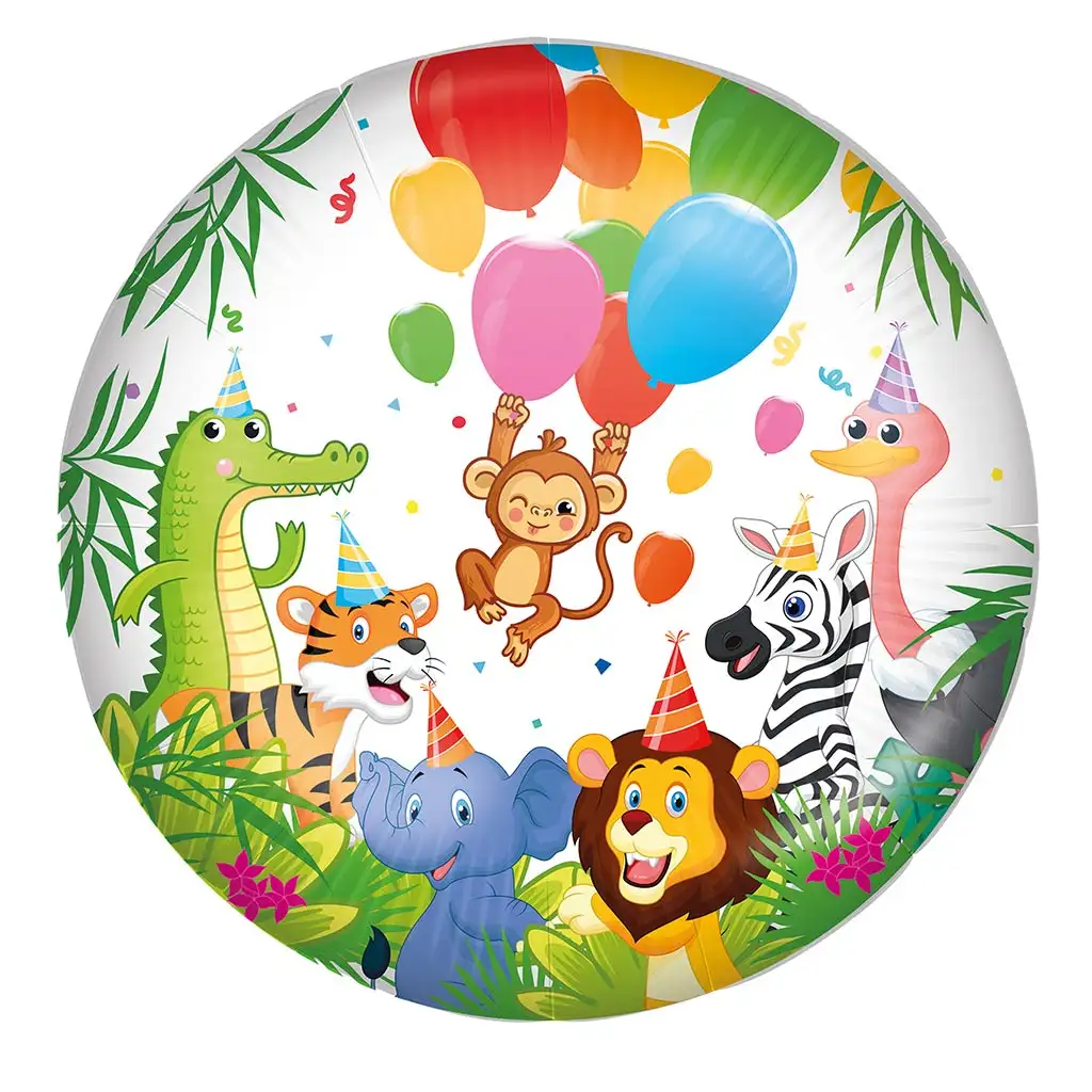imagen de Globo de foil de cumpleaños – Diseño de animales divertidos 46cm 1