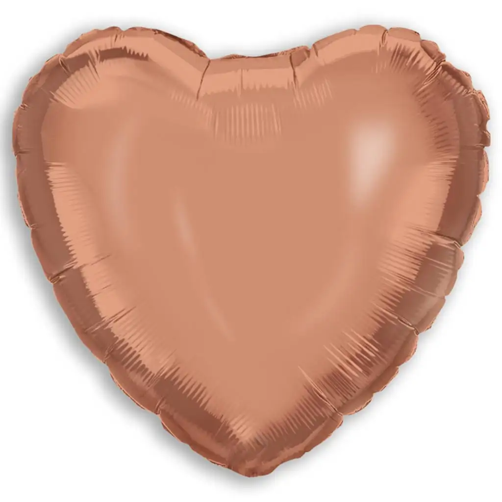 imagen de Globo de foil en forma de corazón – oro rosa 46cm 1