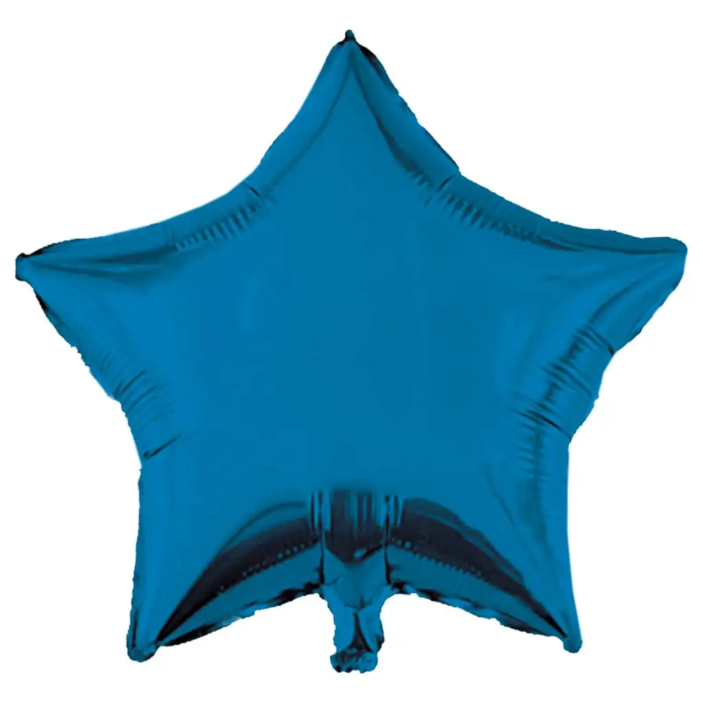 imagen de Globo de foil en forma de estrella – azul 46cm 1