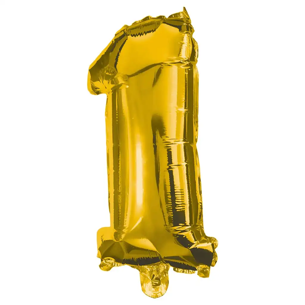 imagen de Globo de foil número 1 en color dorado – 86cm 1