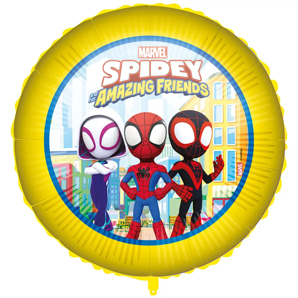 imagen de Globo de foil redondo de Spidey 46cm 1