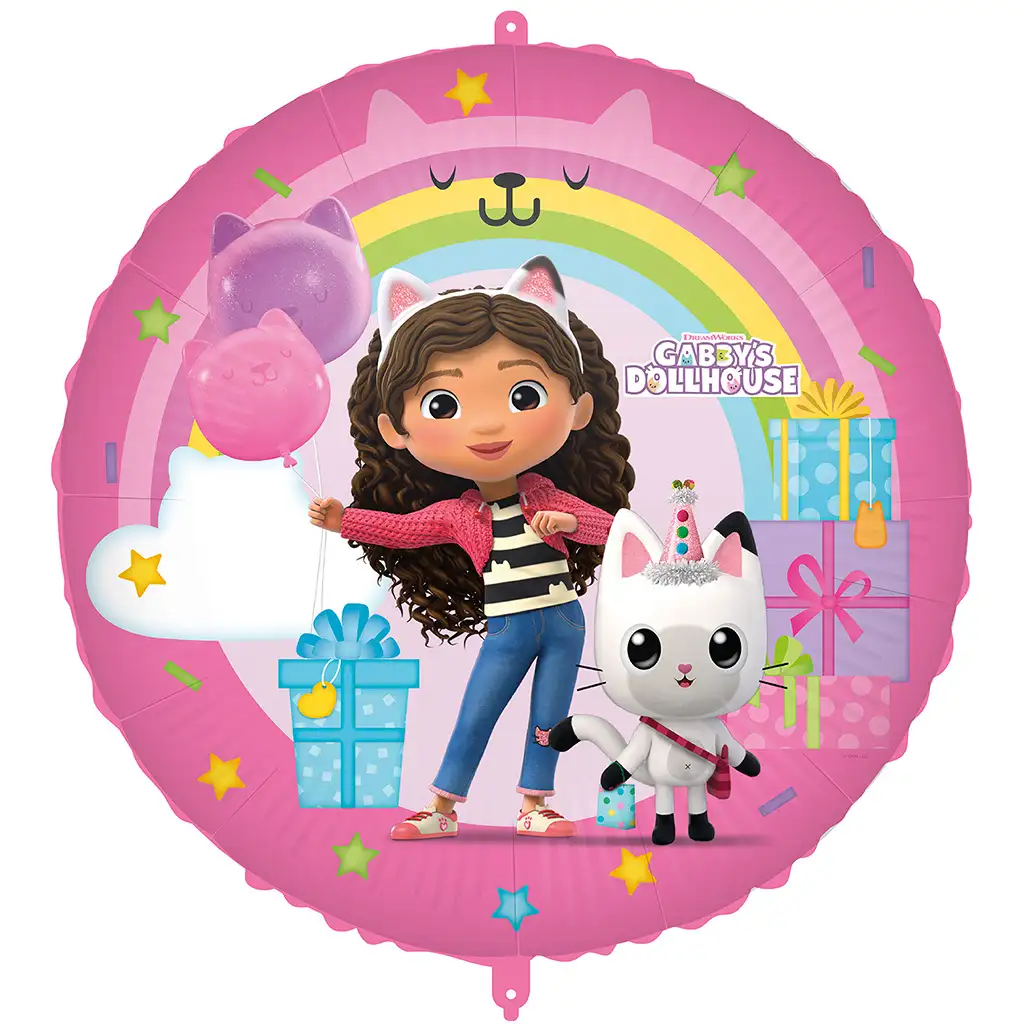imagen de Globo de foil redondo Gabi casa de muñecas 46cm 1