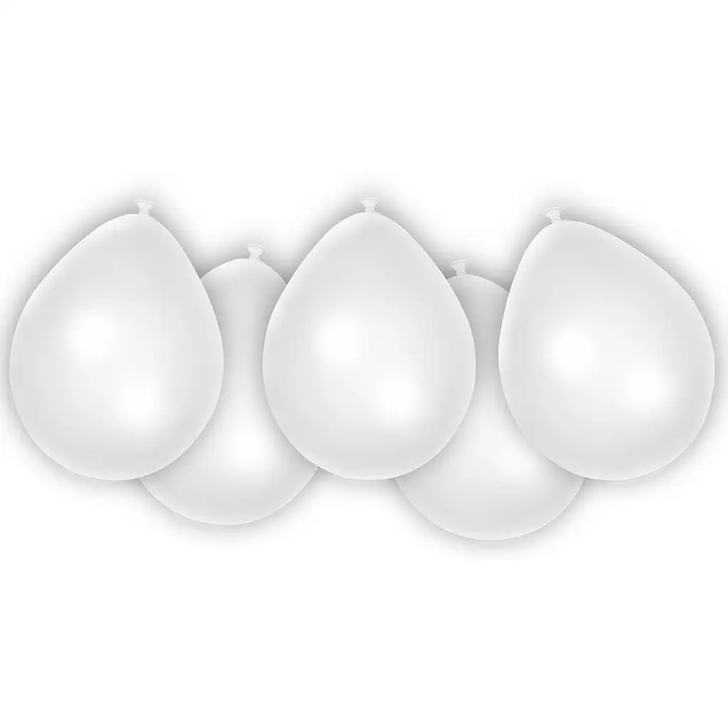 imagen de Globo de látex blanco set de 8 piezas 1