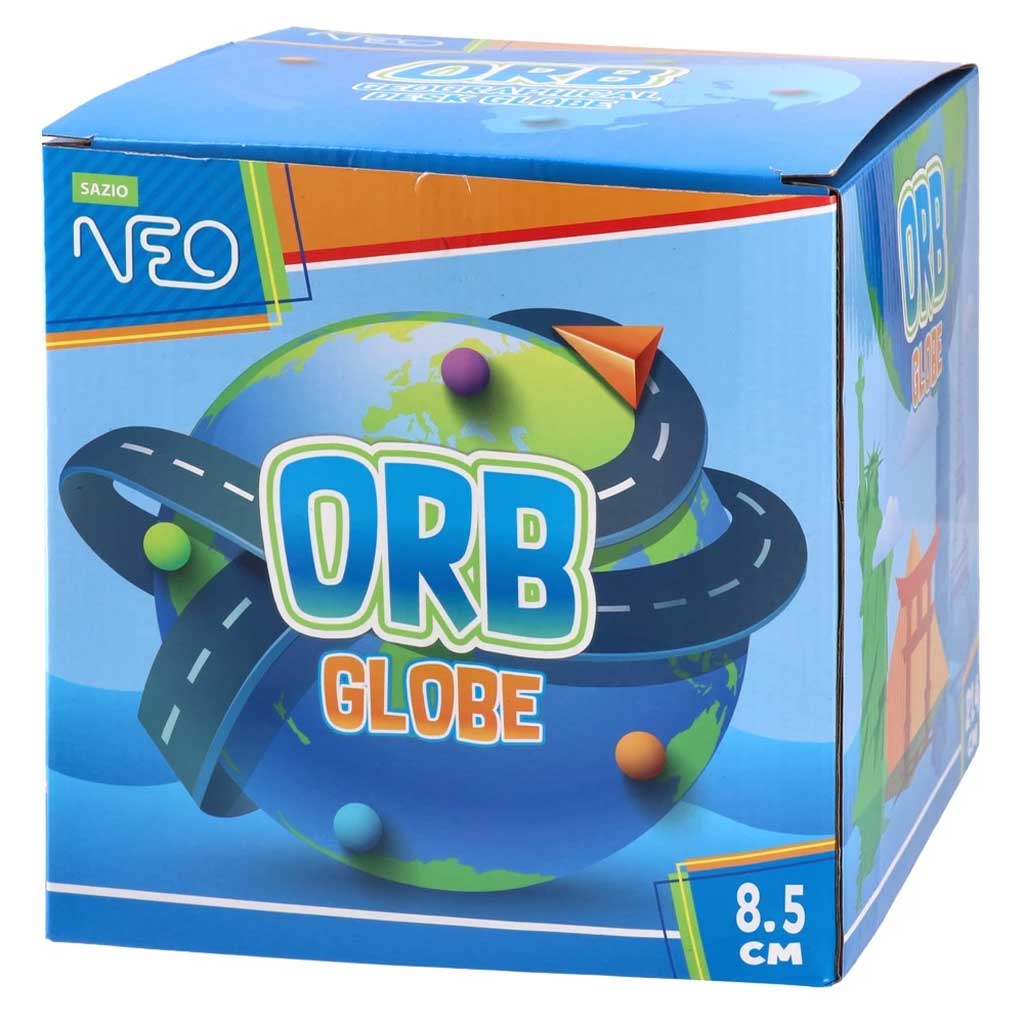 imagen de Globo Orb mini globo terráqueo de 8,5 cm como adorno y herramienta de aprendizaje 2
