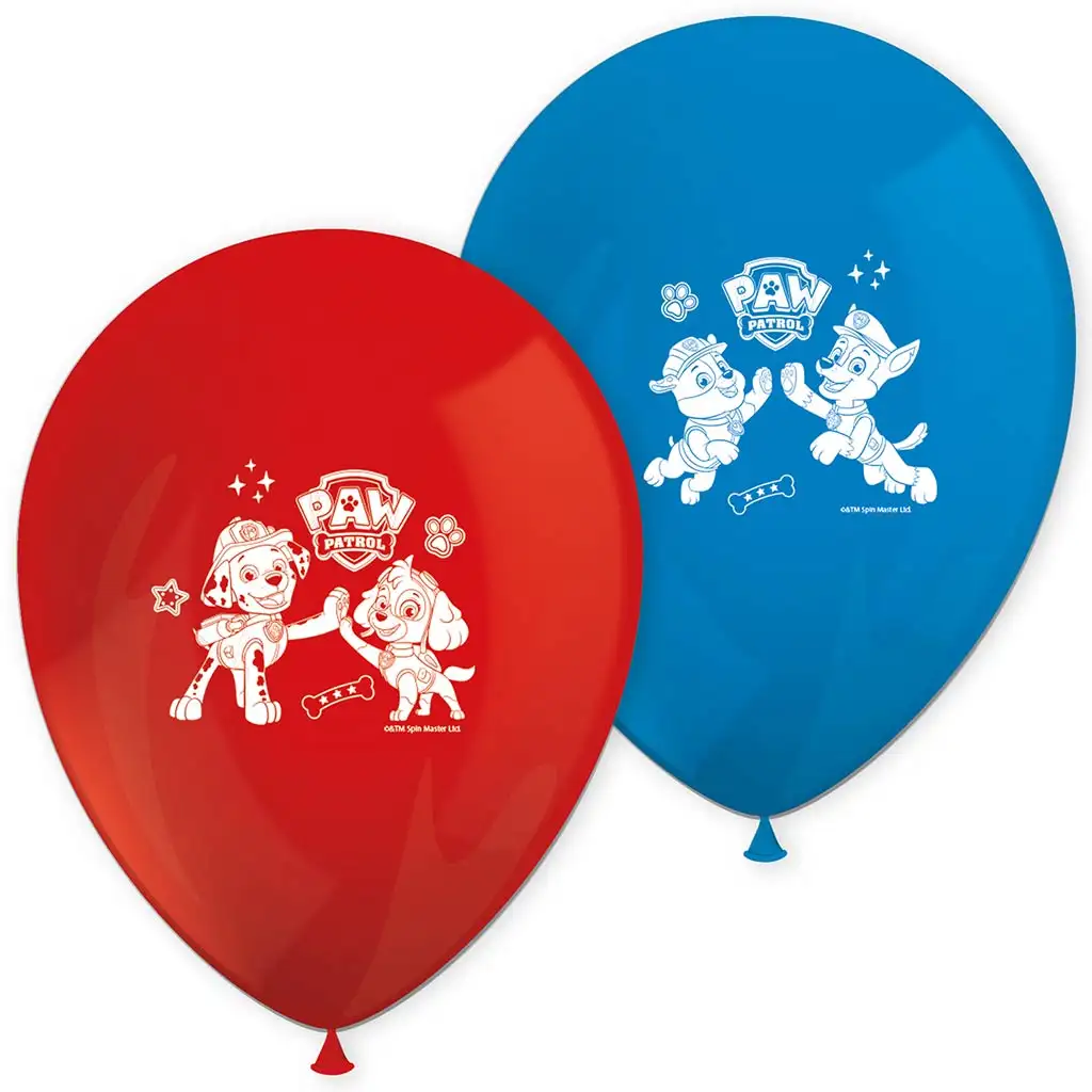 imagen de Globos con diseño de Patrulla Canina – set de 8 unidades 1