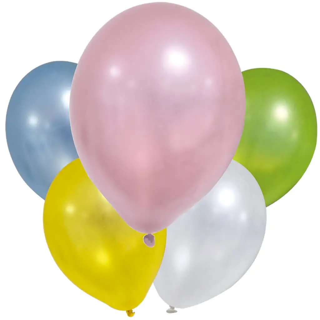 imagen de Globos de color metálico pastel – set de 8 unidades 1