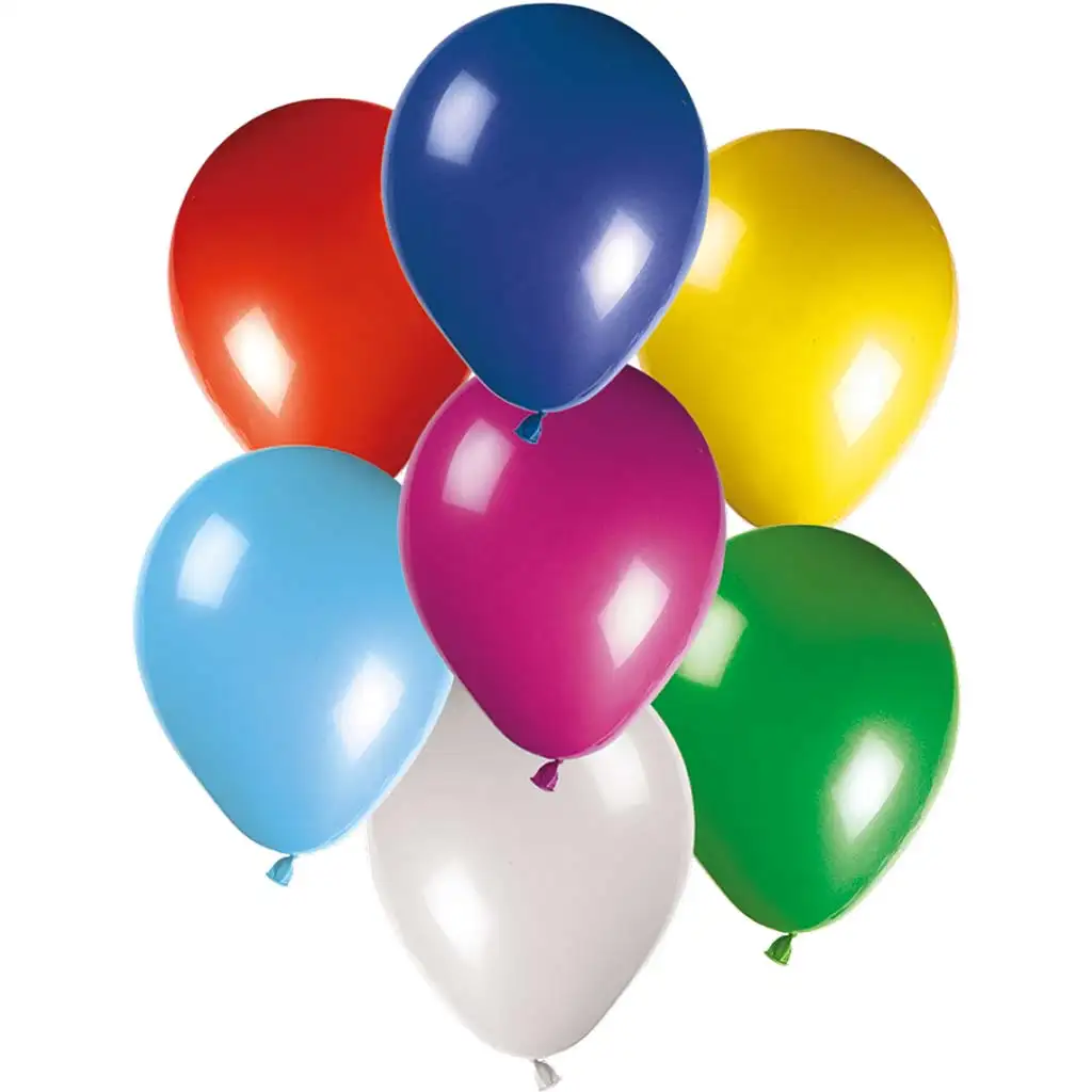 imagen de Globos de látex de fiesta de colores – set de 100 unidades 1
