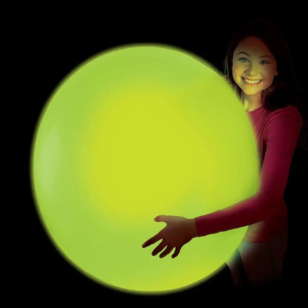 imagen de Glowzilla Wubble pelota de burbujas iluminada color verde neón de 75 cm 2