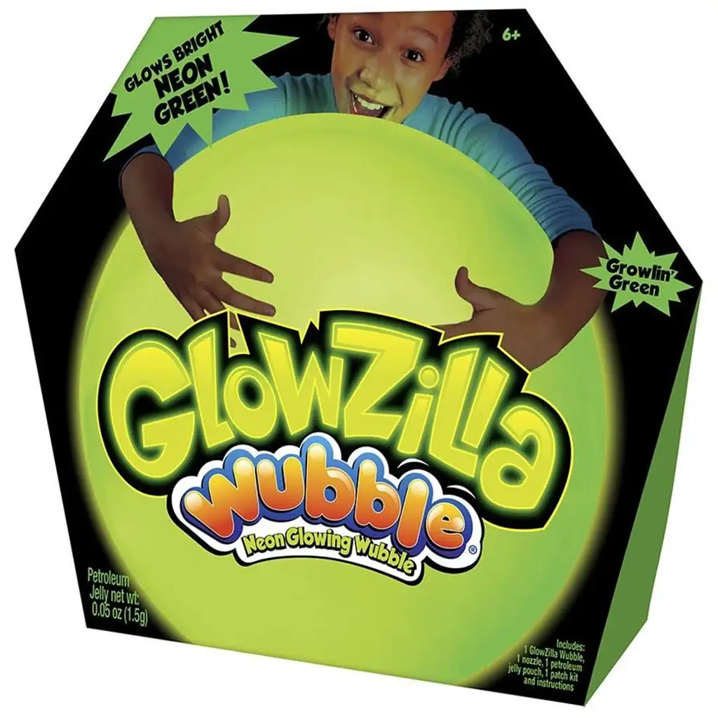 imagen de Glowzilla Wubble pelota de burbujas iluminada color verde neón de 75 cm 1