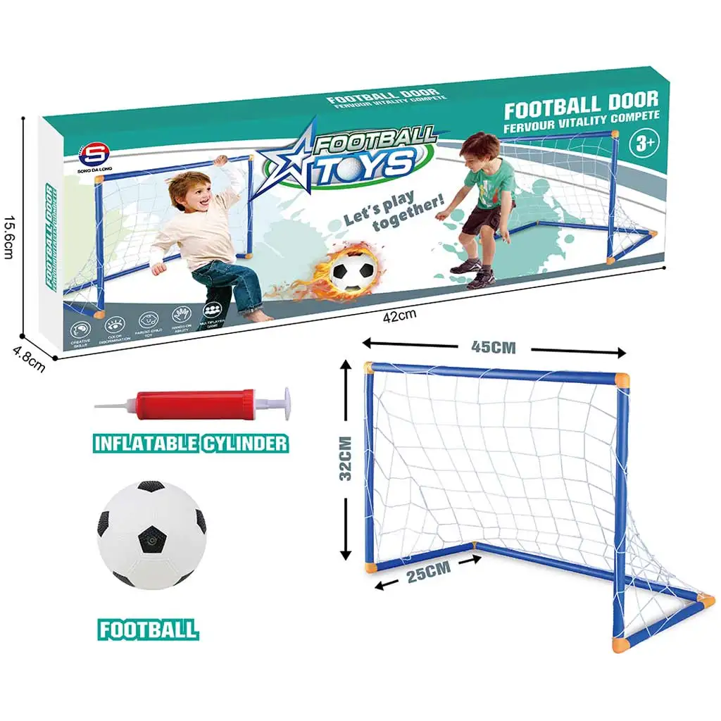 imagen de GoalBuddies: Set de Portería de Fútbol con Balón y Bomba 45x32x25cm 3