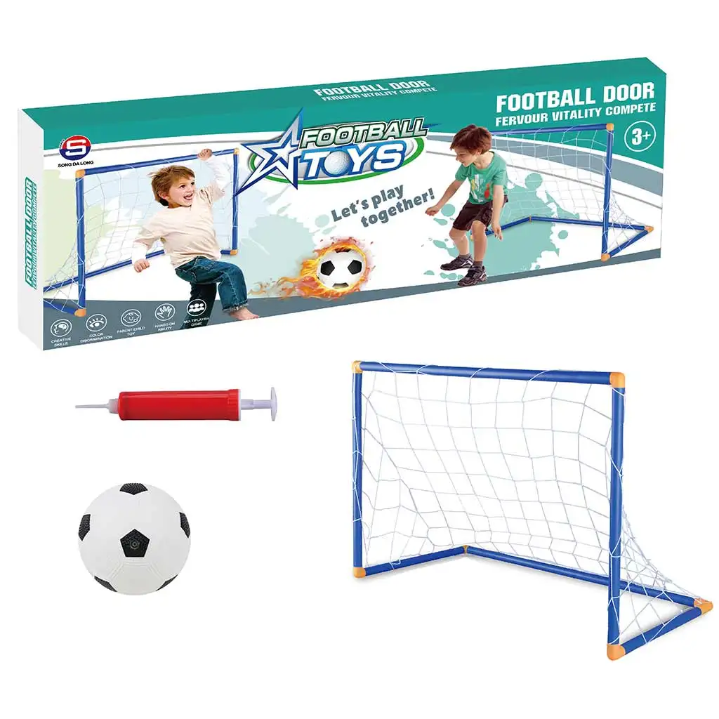 imagen de GoalBuddies: Set de Portería de Fútbol con Balón y Bomba 45x32x25cm 1