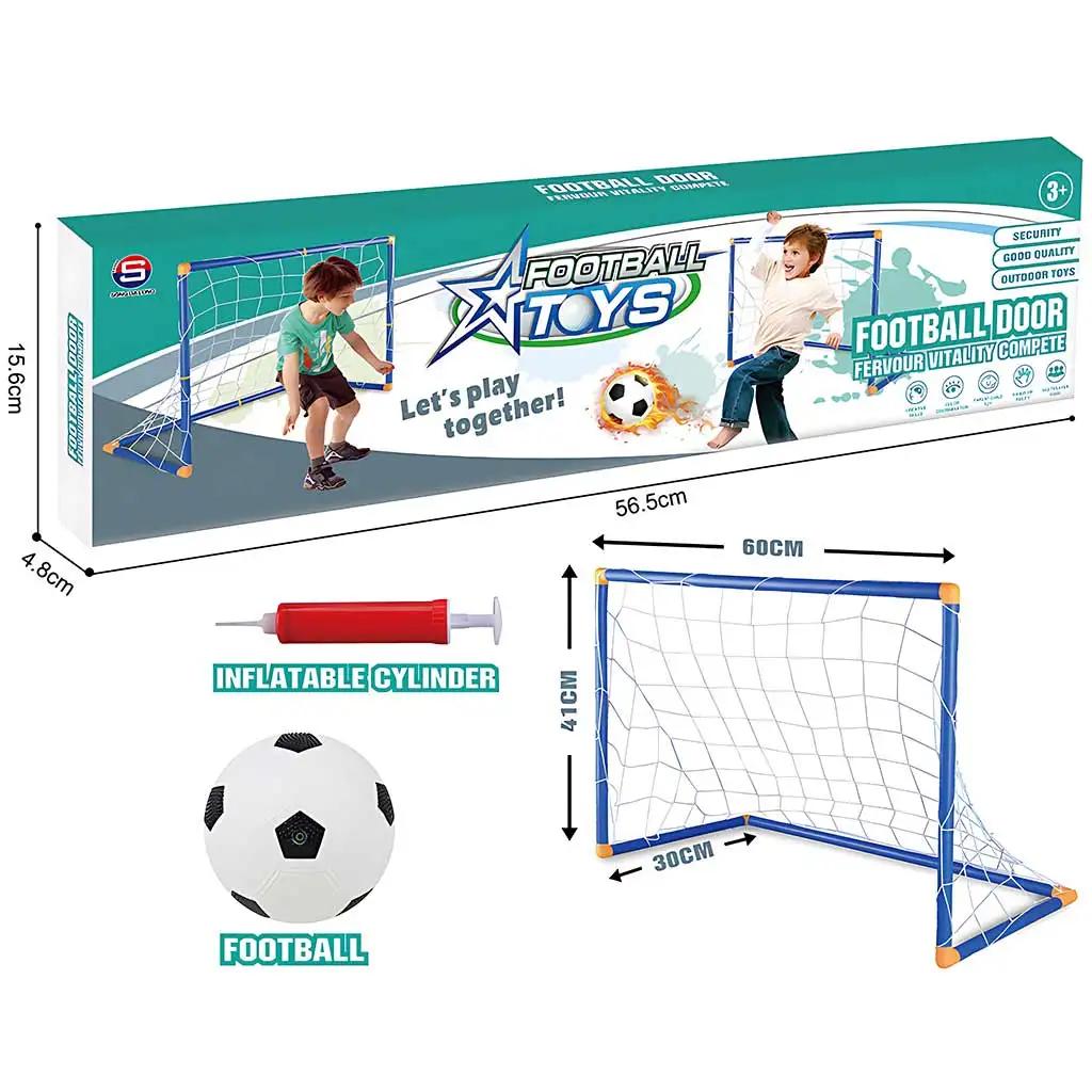 imagen de GoalBuddies: Set de portería de fútbol con balón y bomba 60x41x30cm 3