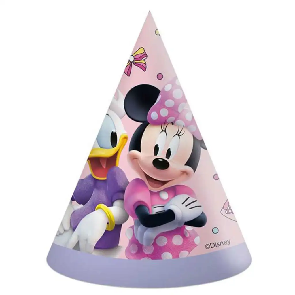 imagen de Gorro de fiesta de papel de Disney Minnie Mouse set de 6 unidades 1