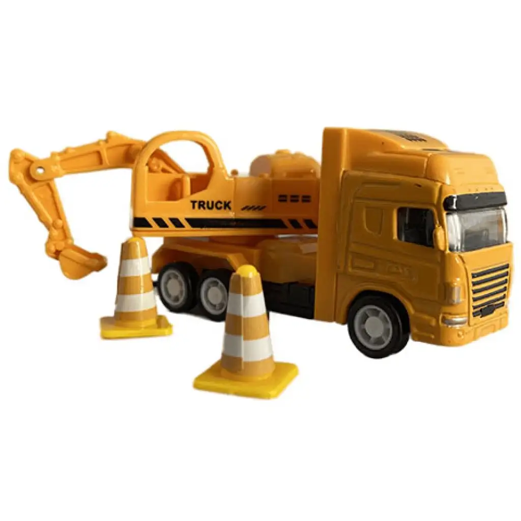 imagen de Gran conjunto de juego de construcción con vehículos y helicóptero de 9 piezas 3