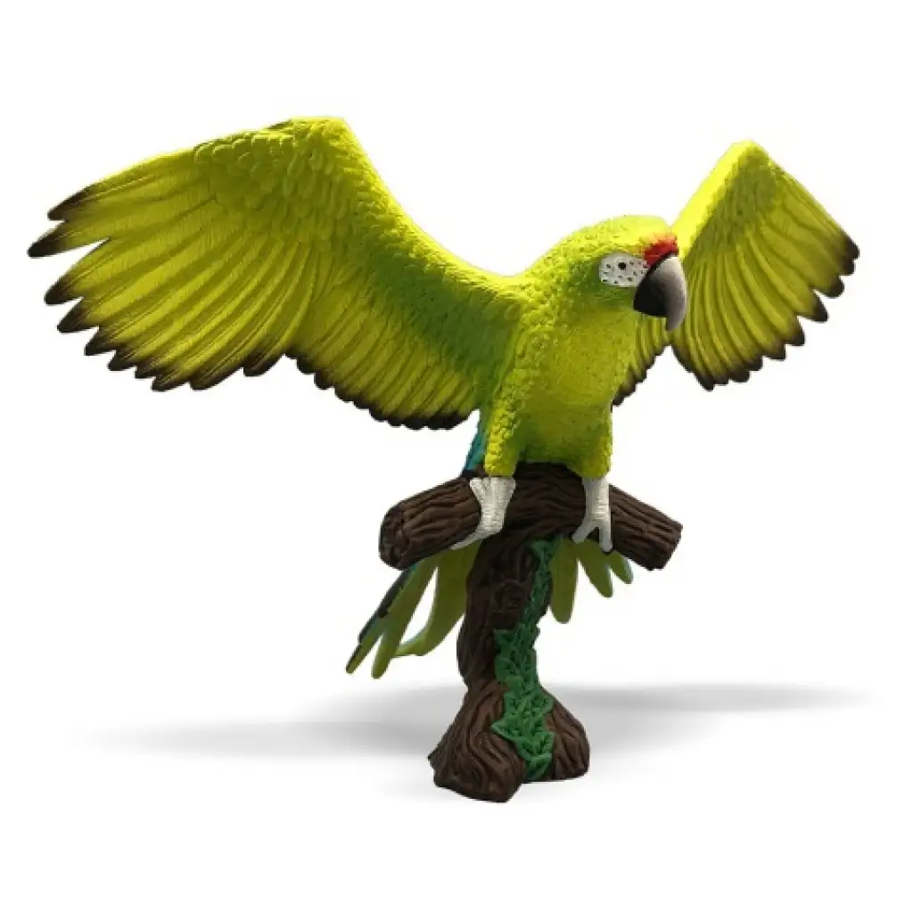 imagen de Gran loro verde figura de juguete - Bullyland 2