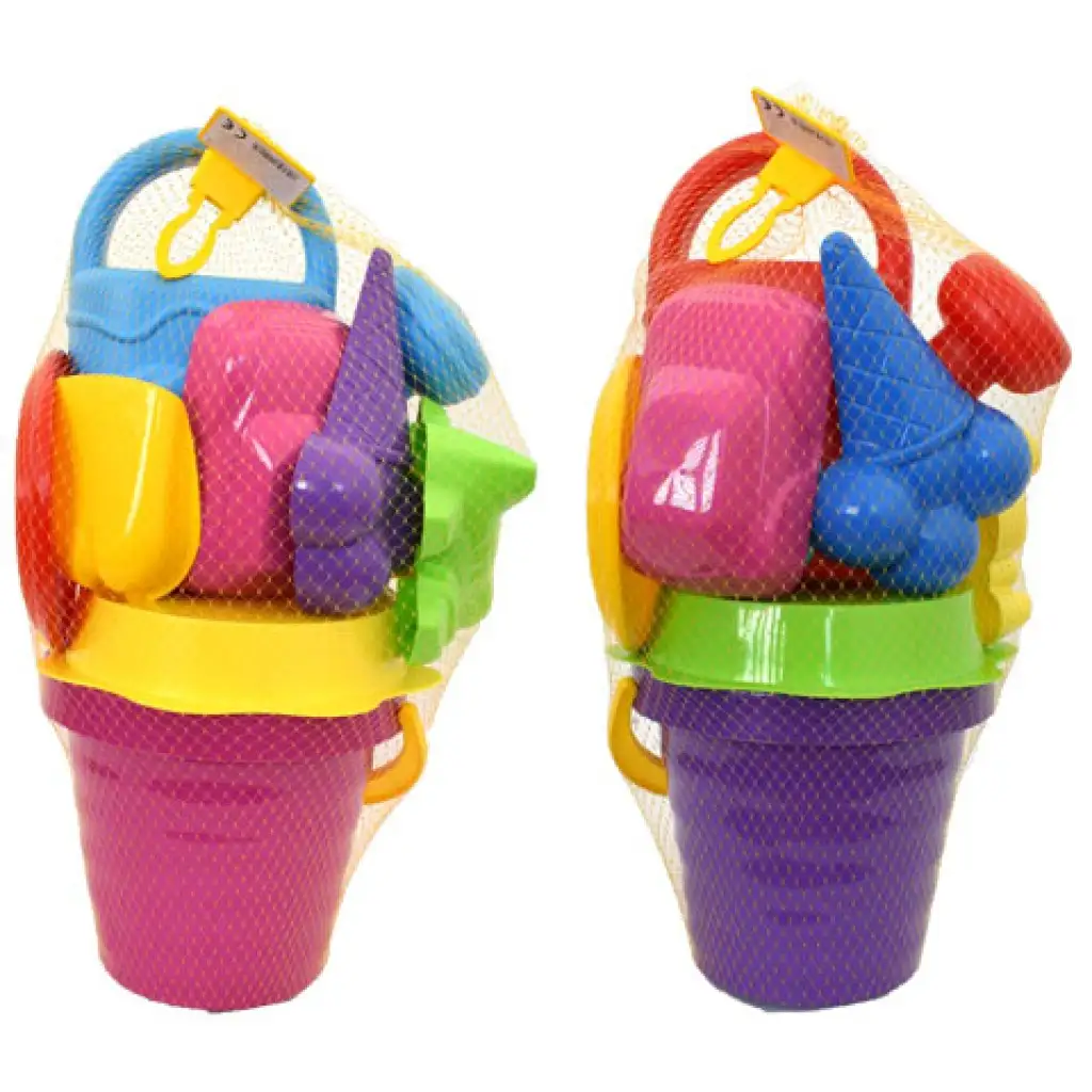 imagen de Gran set de arena con cubo ondulado de 10 piezas - D-Toys 3