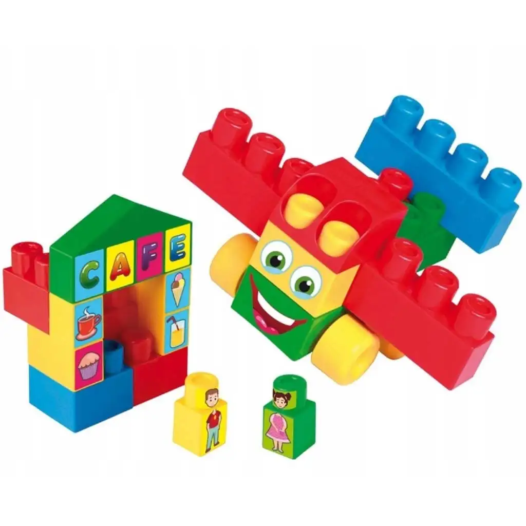 imagen de Gran set de bloques de construcción con piezas azules de 26 piezas - Wader 2