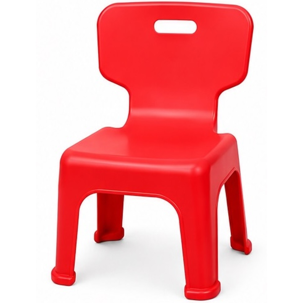 imagen de Gran silla infantil en color rojo 1
