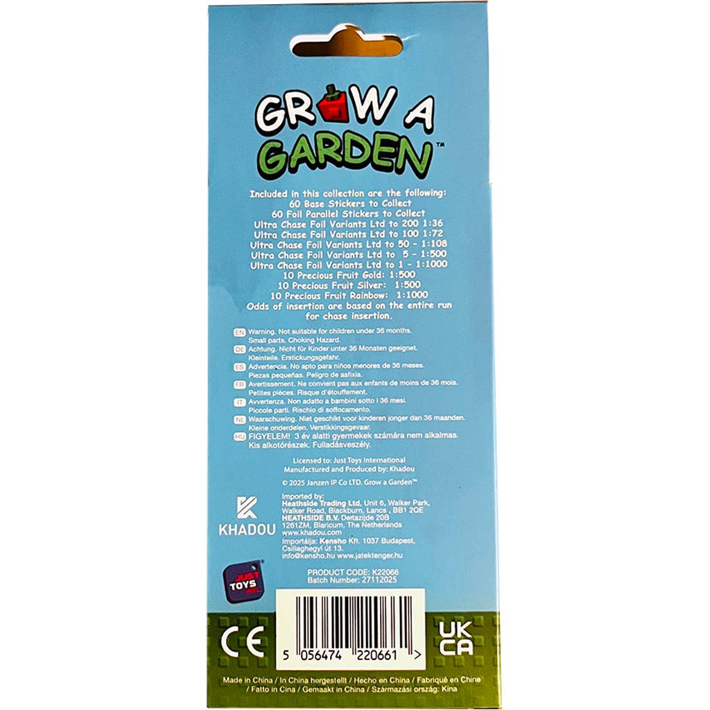 imagen de Grow A Garden Tarjeta de pegatinas en caja con tarjeta bonus 2