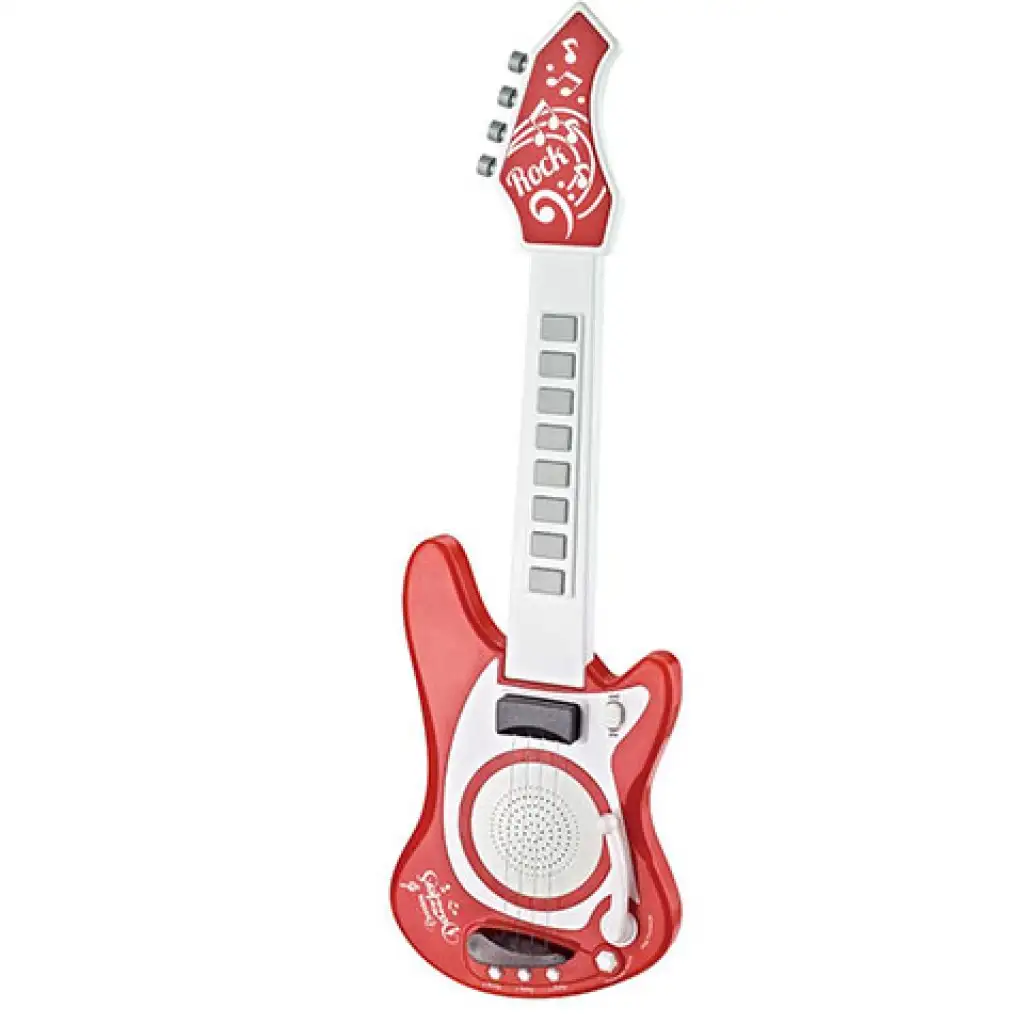 imagen de Guitarra eléctrica de juguete de color rojo de 66 cm 2