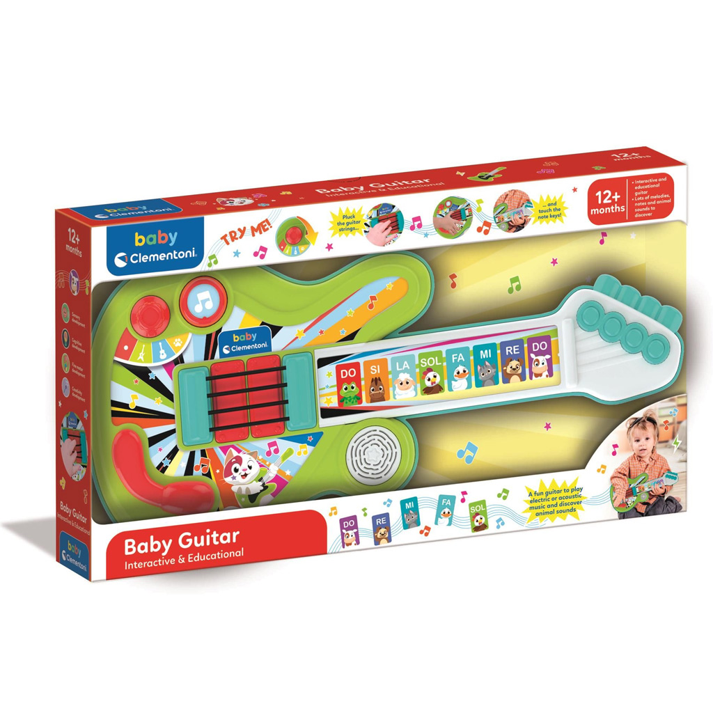 imagen de Guitarra interactiva de animales - Clementoni baby 1