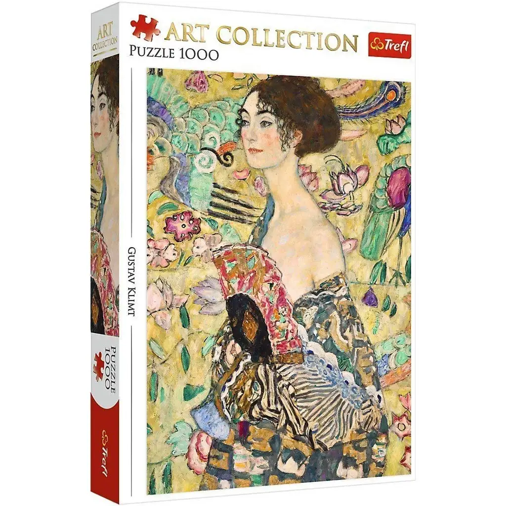 imagen de Gustav Klimt: La dama con abanico puzzle de 1000 piezas - Trefl 1