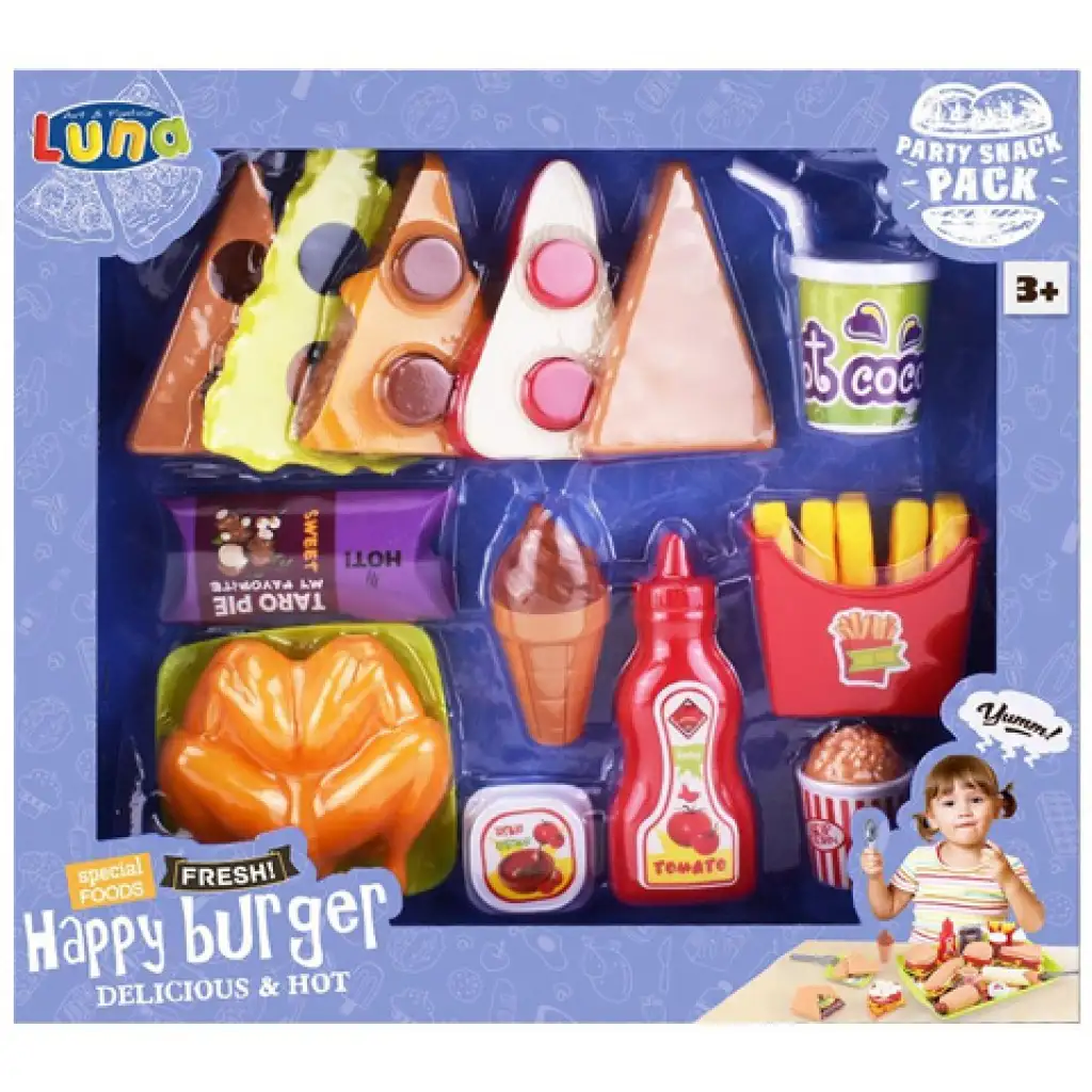 imagen de Happy Burger set de comida de 21 piezas 1