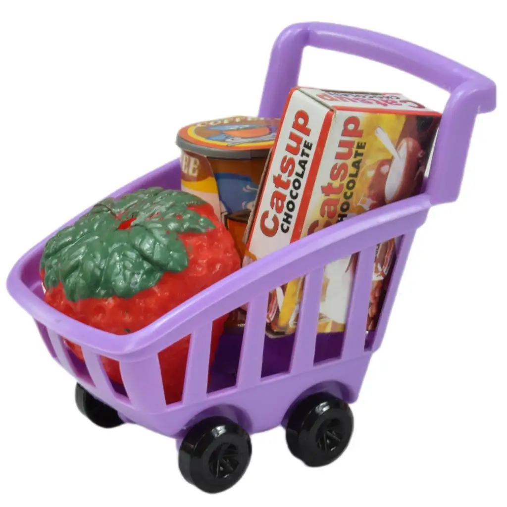 imagen de Happy Shopping: Caja registradora blanca y rosa con sonido y accesorios 20x12cm 9