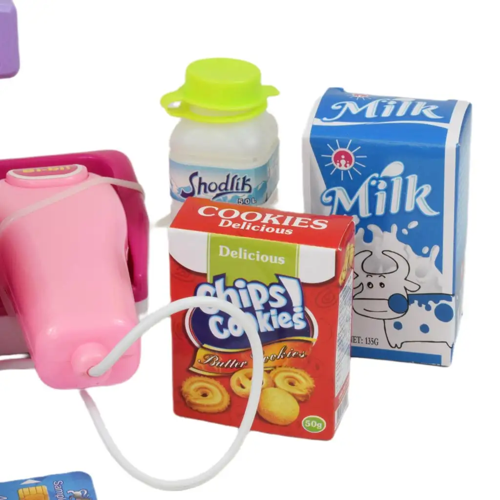 imagen de Happy Shopping: Caja registradora rosa con sonido y accesorios 23x14cm 3