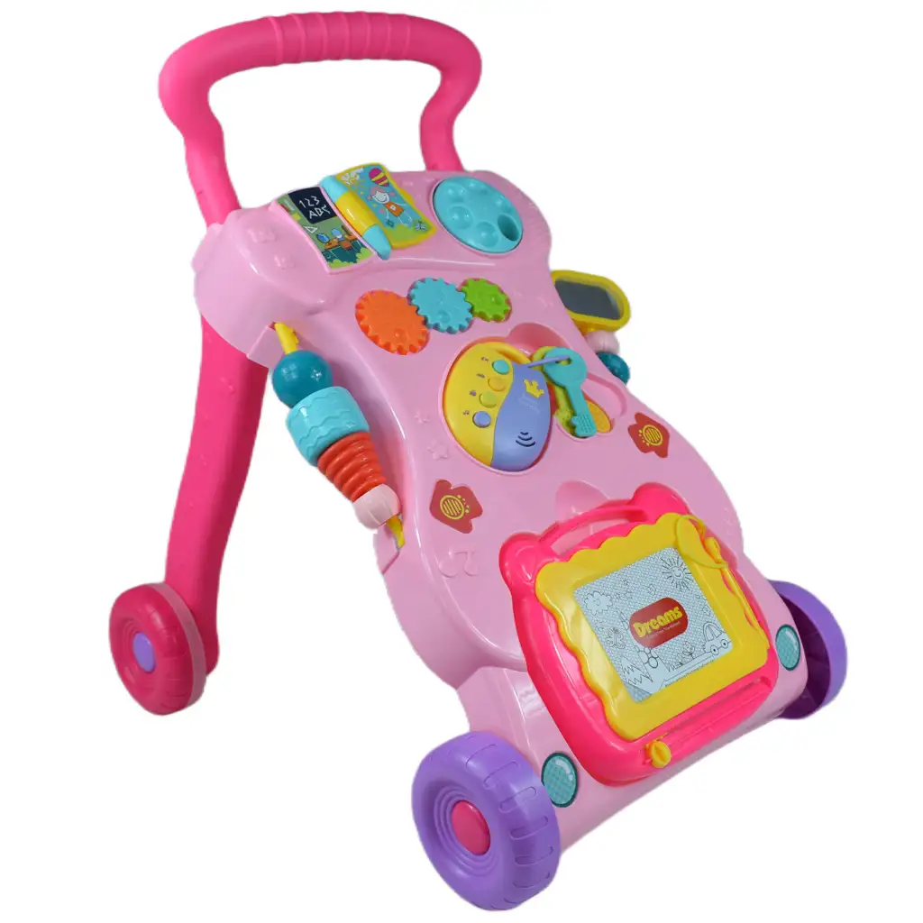 imagen de Happy World: Andador rosa para el desarrollo de habilidades 2