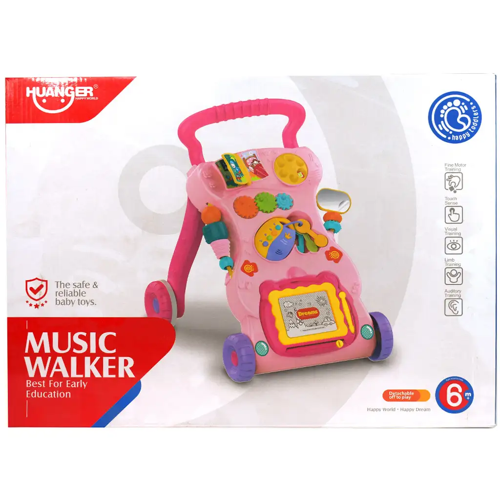 imagen de Happy World: Andador rosa para el desarrollo de habilidades 5