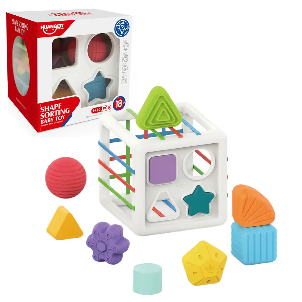 imagen de Happy World: Conjunto de 10 piezas de clasificación de formas alegres 1