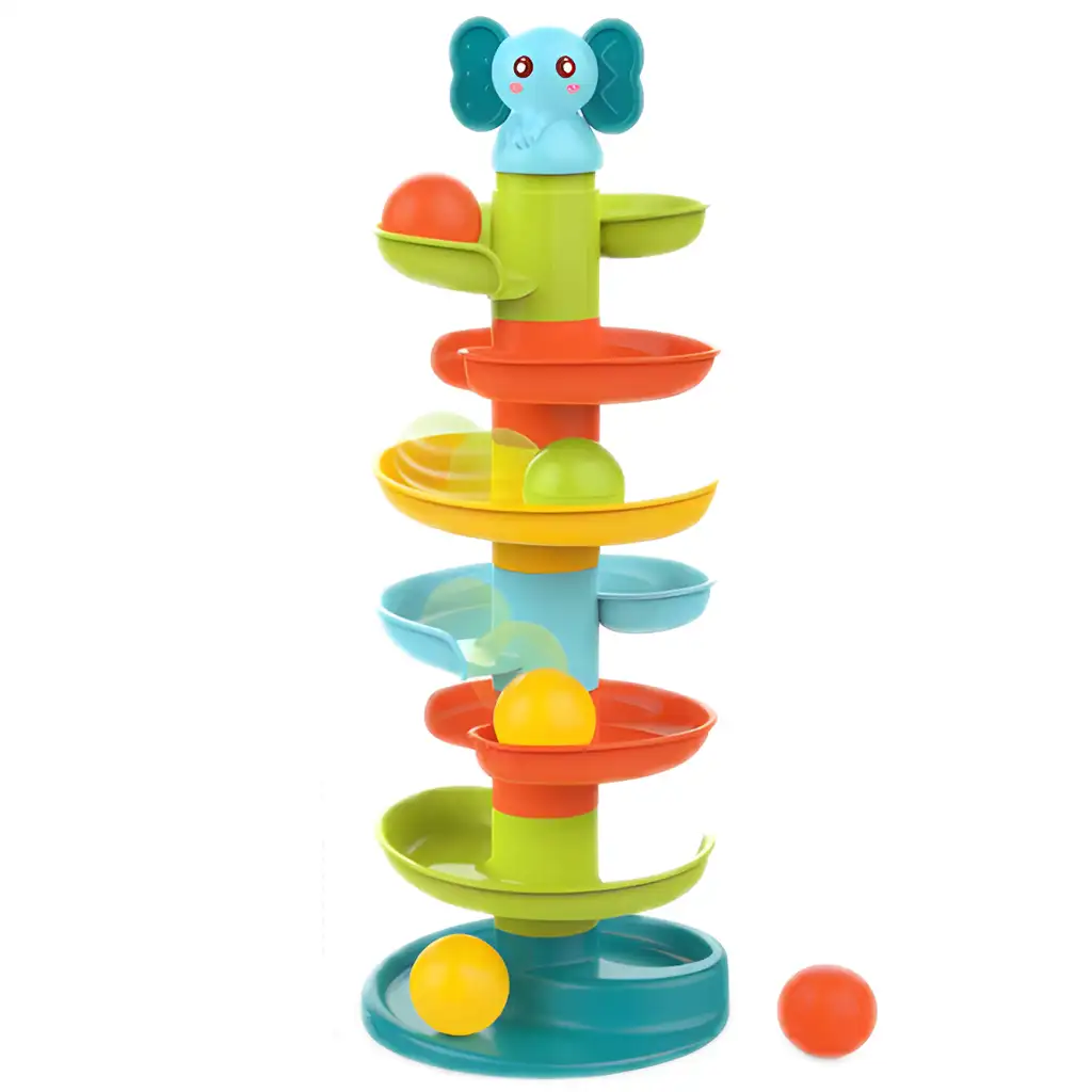 imagen de Happy World: Divertido circuito de bolas de elefantes 47cm 2