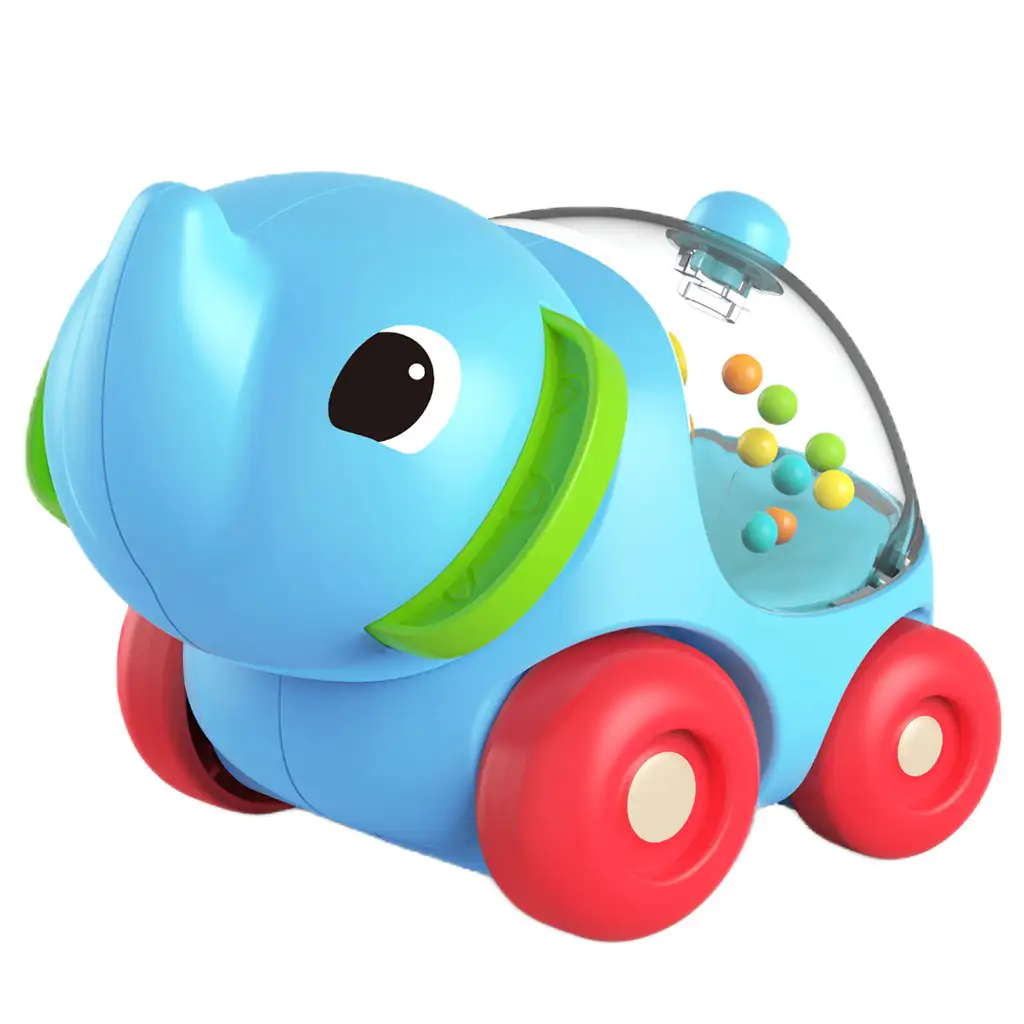 imagen de Happy World: Elefante sonajero rodante 11cm 2