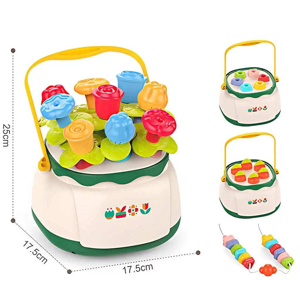 imagen de Happy World: Juego de clasificación de formas en cesta de flores 2