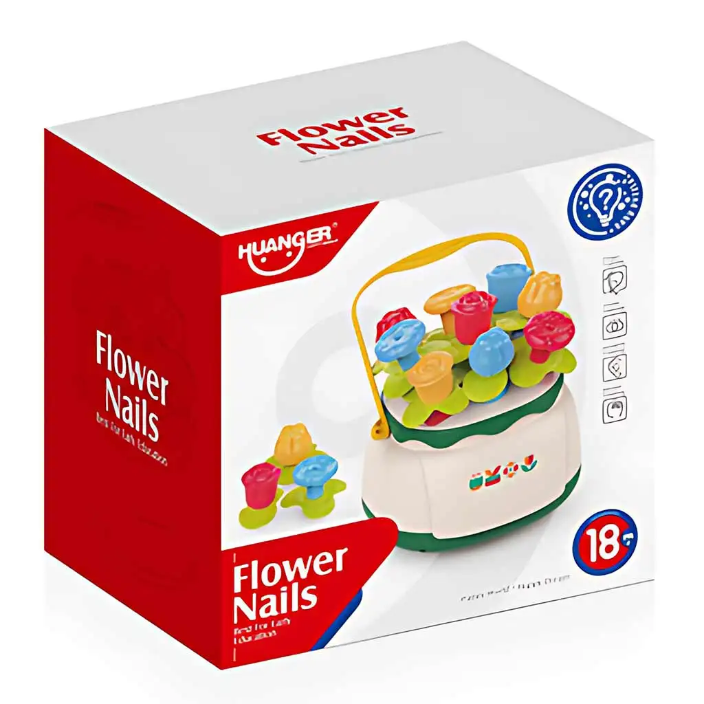 imagen de Happy World: Juego de clasificación de formas en cesta de flores 3