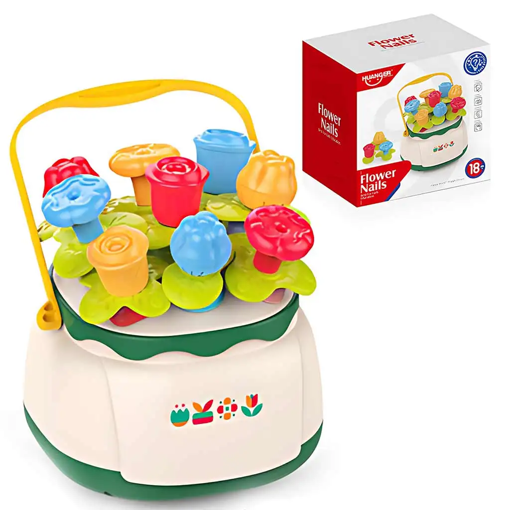 imagen de Happy World: Juego de clasificación de formas en cesta de flores 1