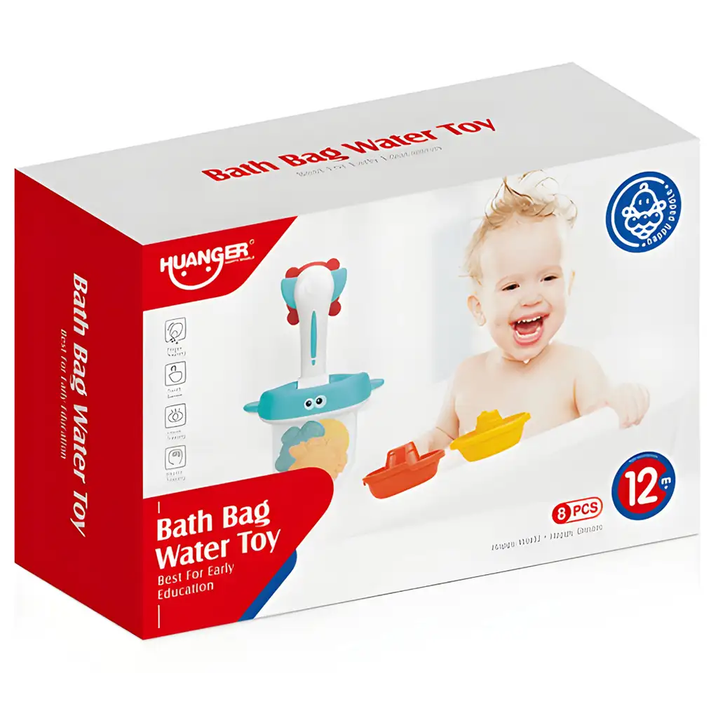 imagen de Happy World: Juguete de baño con animales marinos y red 3