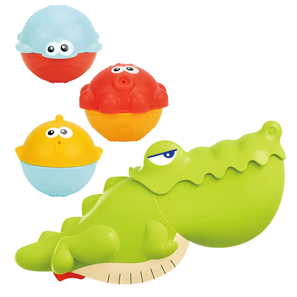 imagen de Happy World: Morcos Kroki juguete de baño con animales marinos 2