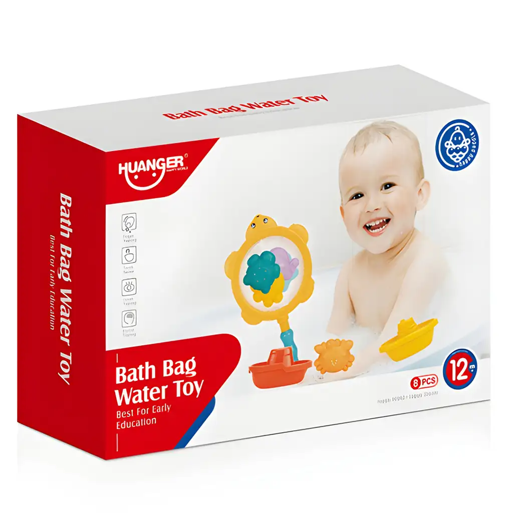 imagen de Happy World: Mundo Acuático juego de baño con red de pesca y animales marinos 3