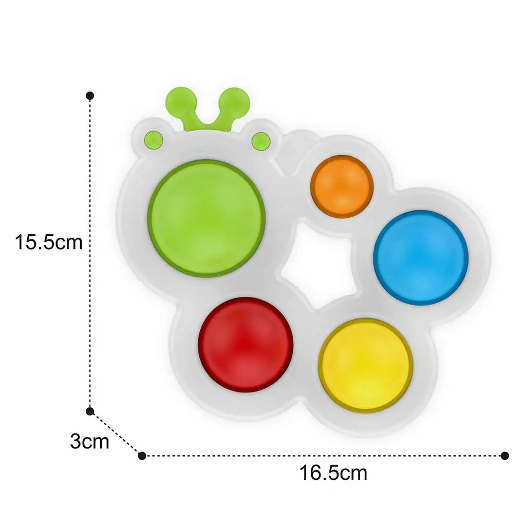 imagen de Happy World: ¡Pop it! Oruga tranquilizadora Pajti juguete de desarrollo de habilidades para bebés 2