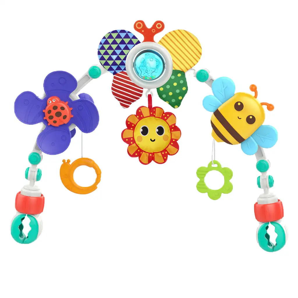 imagen de Happy World: Puente de juego con animales adorables para cuna 2