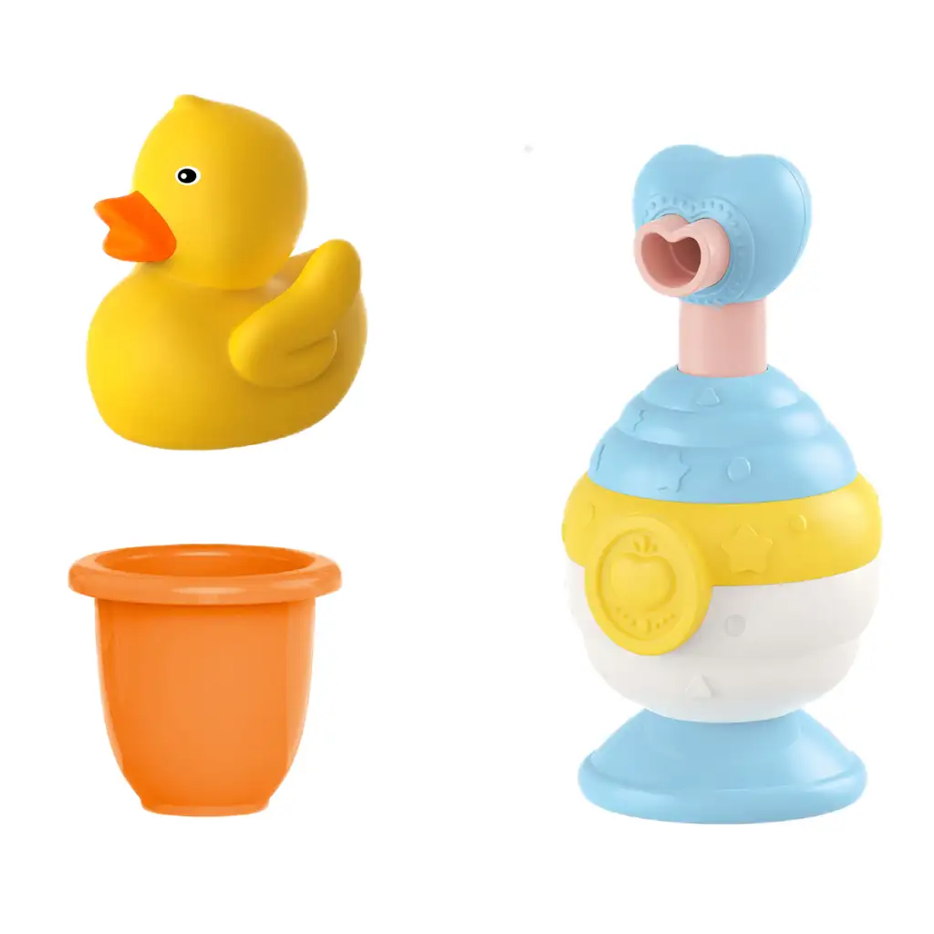 imagen de Happy World: Set de juguetes de baño de patito pequeño en dos versiones 3