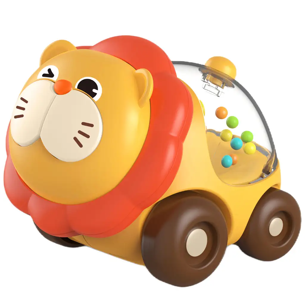 imagen de Happy World: Sonajero rodante león 11cm 2