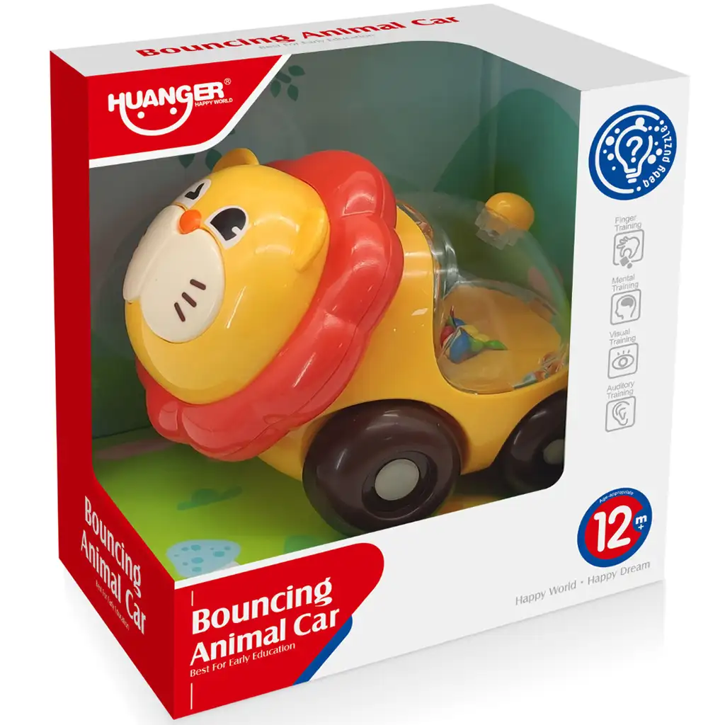 imagen de Happy World: Sonajero rodante león 11cm 3