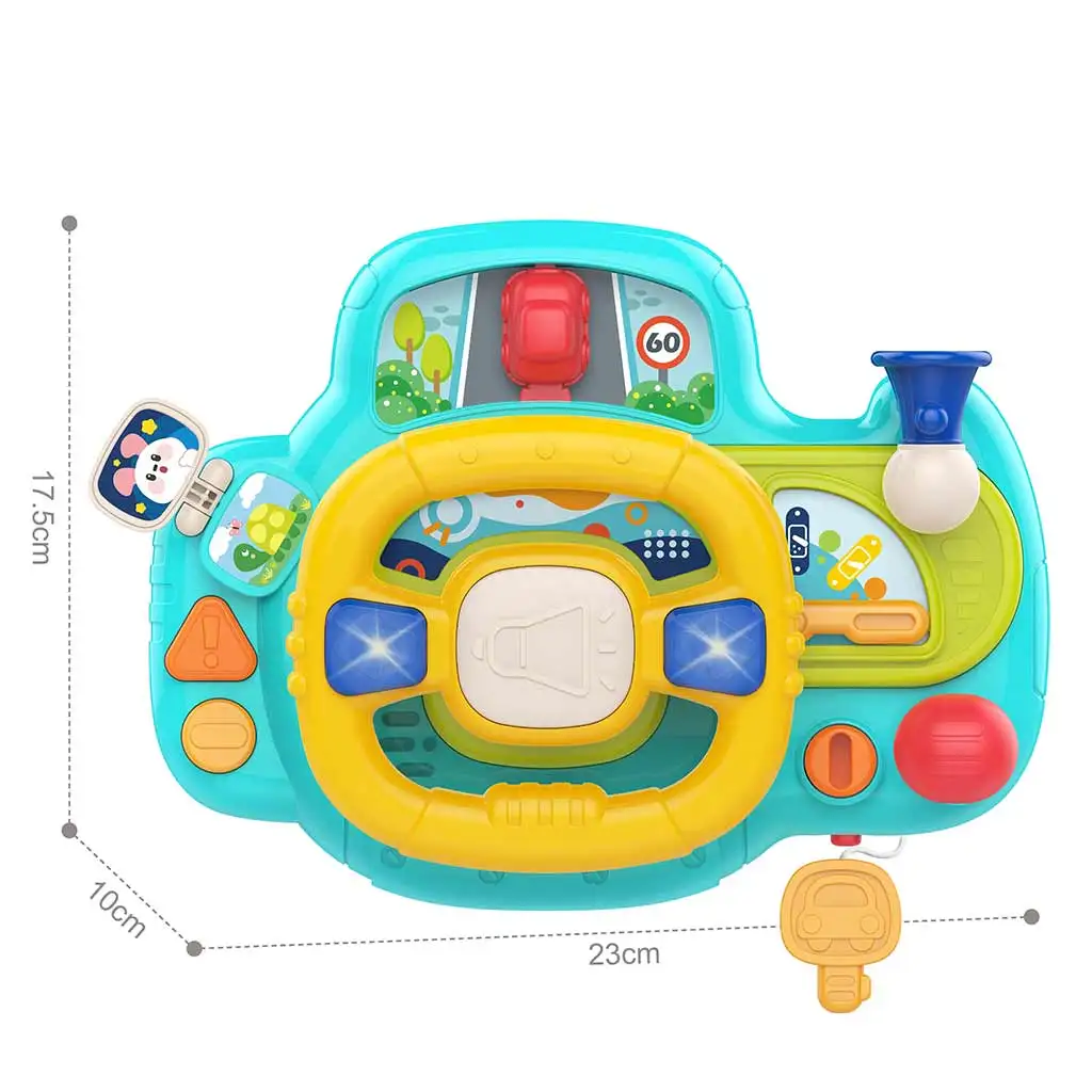imagen de Happy World: Volante multifuncional con efectos de luz y sonido 23x17,5cm 2